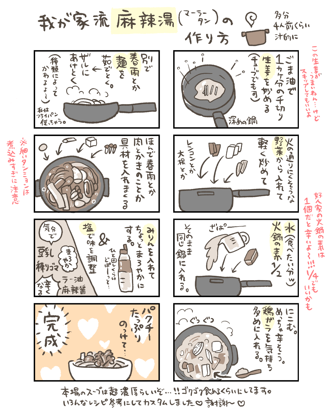 麻辣湯の作り方
